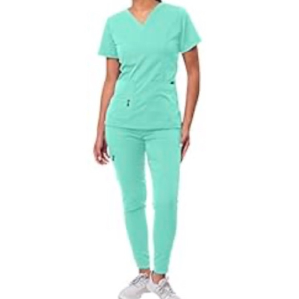 Adar aqua scrubs set size M